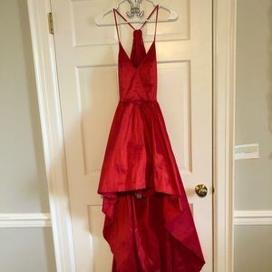 Red High Low Prom Dress